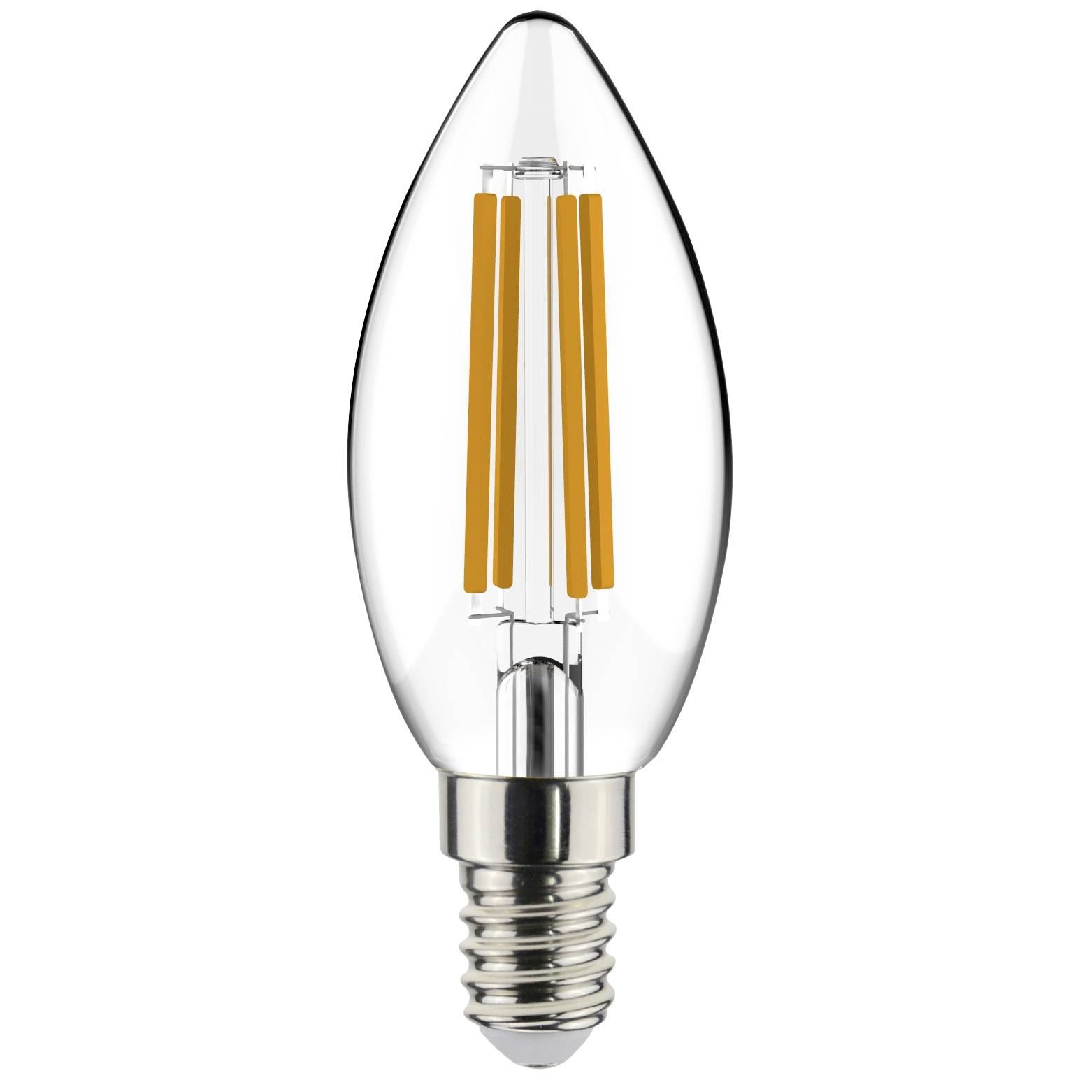 LightMe LED fényforrás E14 Gyertya forma 4.5 W = 40 W Melegfehér 5db (LM85931) (LM85931)