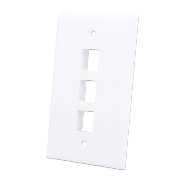 Intellinet 163309 Placca copripresa e copri interruttori Bianco