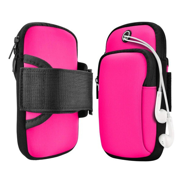 Tok álló, textil (univerzális, karpánt, 2 zseb, cipzáras, sportoláshoz, 5.5