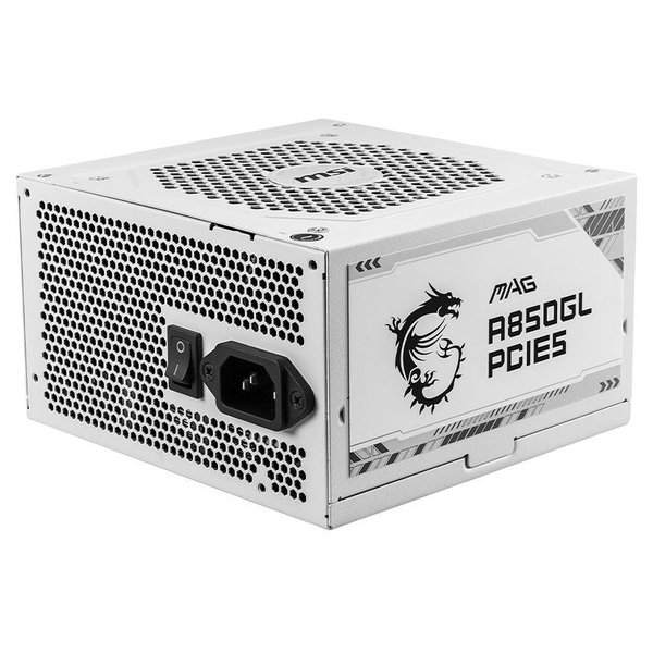 MSI MAG A850GL PCIE5 WHITE napájecí zdroj 850 W 20+4 pin ATX ATX Bílá
