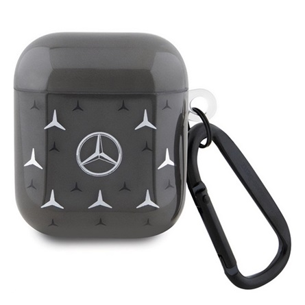 Husă din silicon cu modelul stea Mercedes-Benz de la CG MOBILE pentru Apple AirPods 1/2, negru