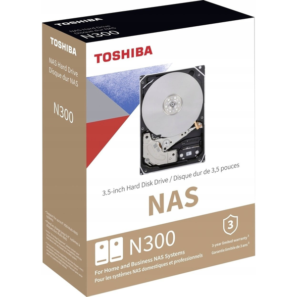 8,0TB Toshiba N300 NAS 512MB/7200rpm Retail