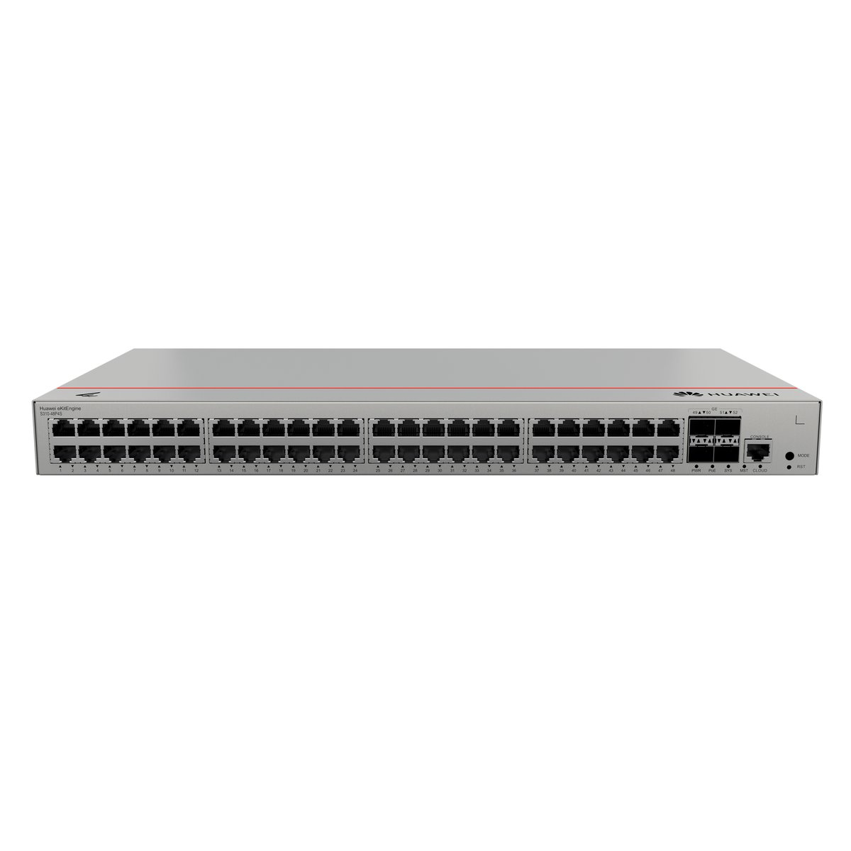 Huawei S310-48P4S Gigabit Ethernet (10/100/1000) Ethernet-áramellátás (PoE) támogatása 1U Szürke (S310-48P4S)