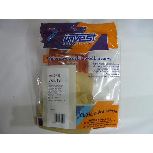 IZ-A121 KOMPATIBILIS PAPÍR PORZSÁK (5DB/CSOMAG) (GA236)