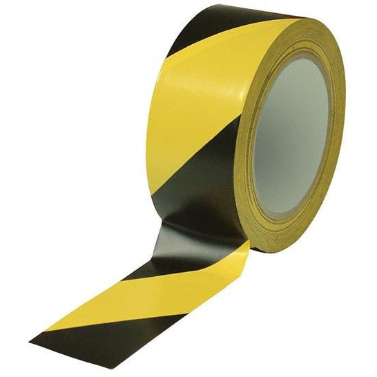 ADHESIVE TAPE 5CMX33M BLACK YELLOW