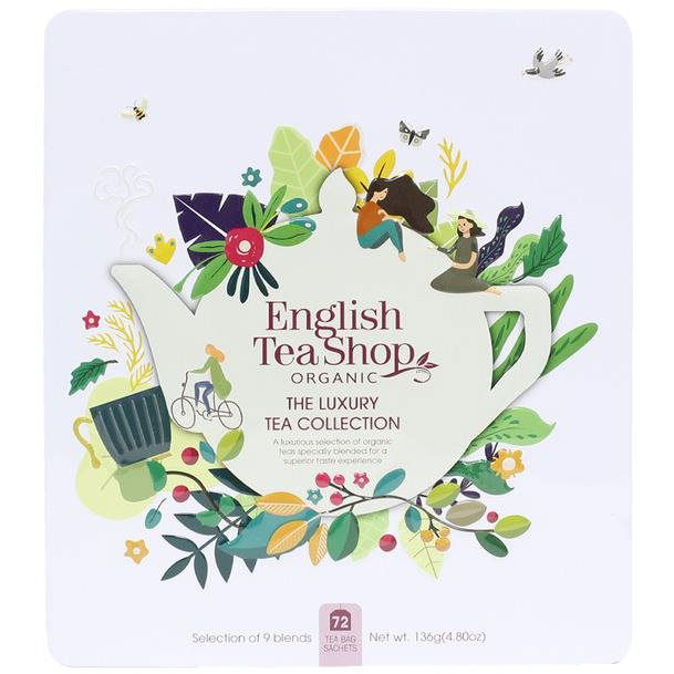 English Tea Shop Luxus ajándék tea kollekció fémdobozban, 72 tasak (60833)