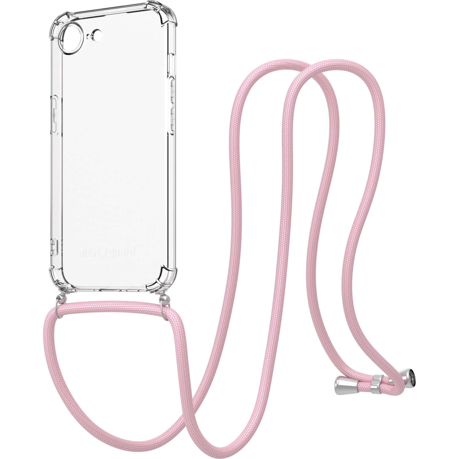 AlzaGuard Luxe Lanyard Case iPhone 16e rózsaszín tok (AGD-PCL011P)