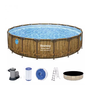 Bestway 56977 kerti medence Fémvázas medence Kerek 23062 L Barna