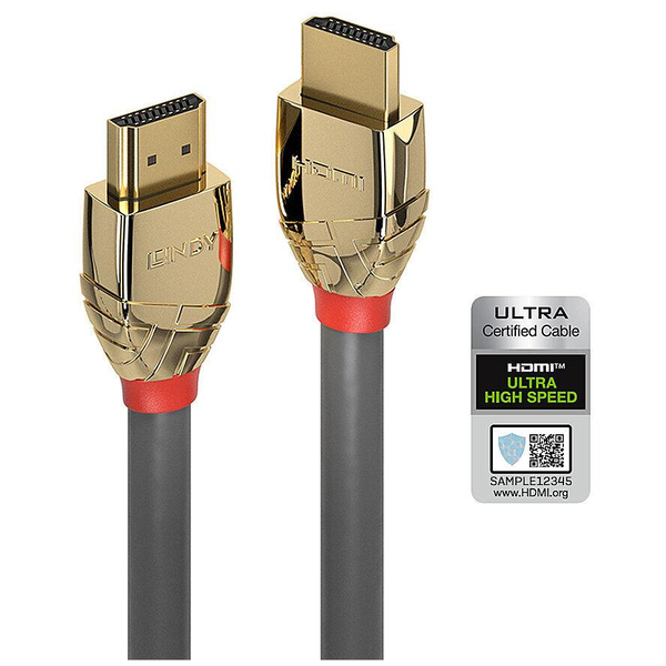 Lindy 37602 HDMI-kabel 2 m HDMI Type A (Standard) Grå