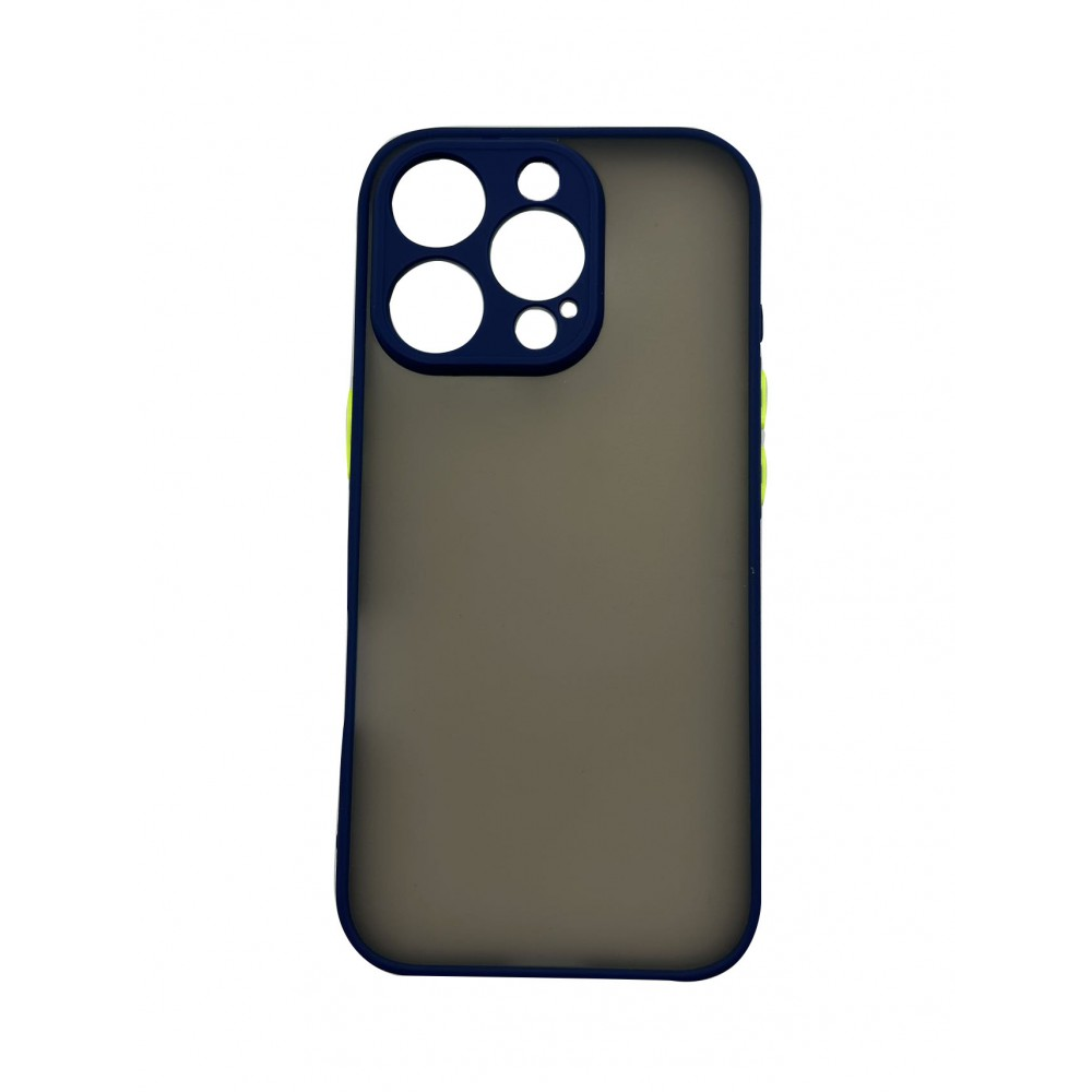 iPhone 16 Pro műanyag tok, kék, zöld (CEL-MATT-IPH16PR-BLG)