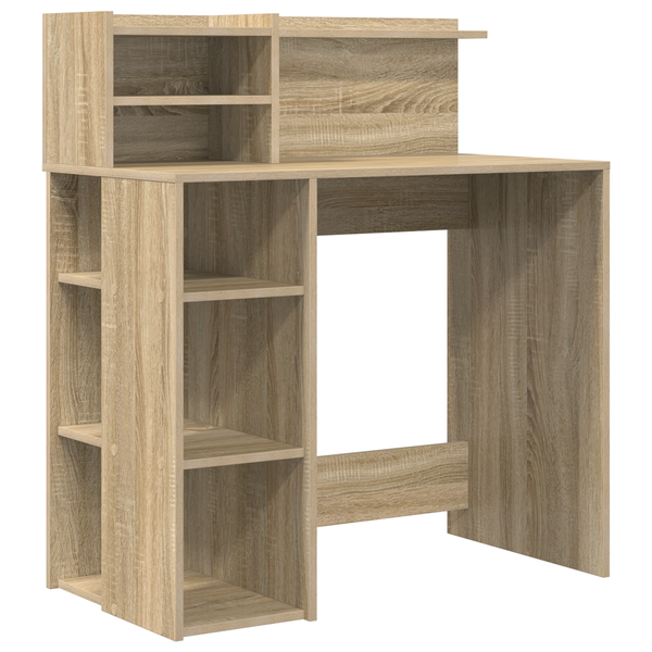 Tárolós íróasztal Sonoma tölgy 90x48x101.5 cm Mérnökfa