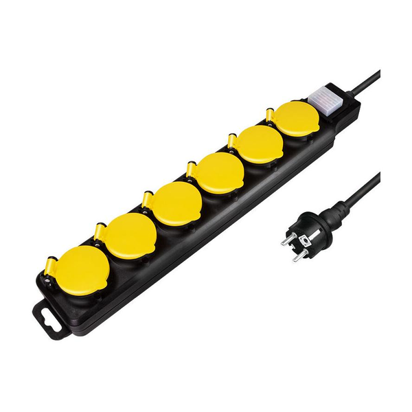 Venkovní zásuvková lišta LogiLink 6g IP44 1.5m