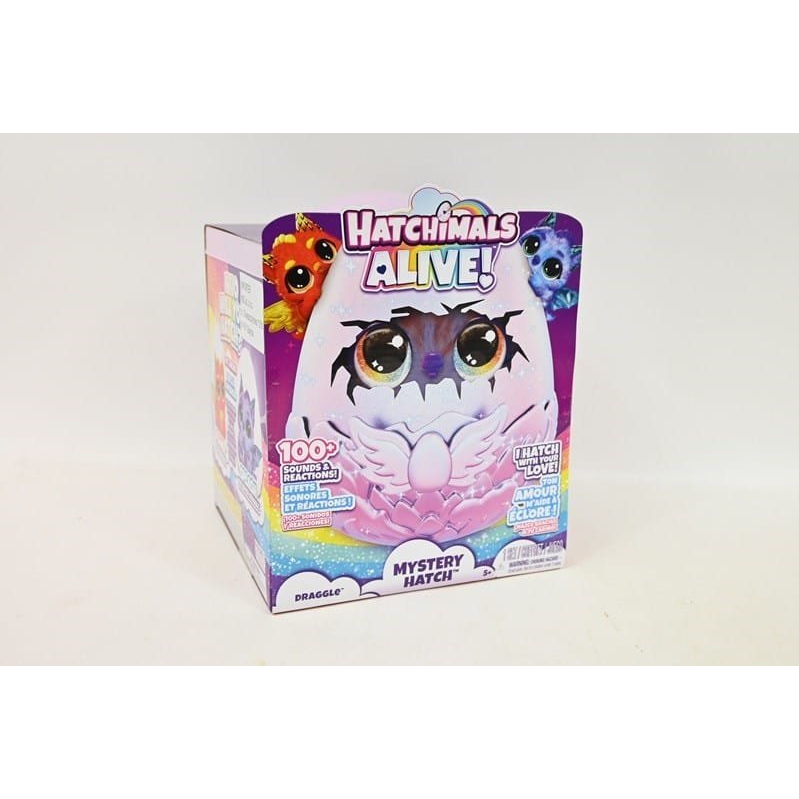 Spin Master Hatchimals Alive Meglepetés tojás Draggle Interaktív Plüss játék (6069282)