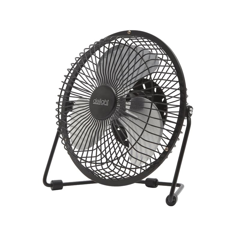 Delight 51110 USB asztali ventilátor fekete (del51110)