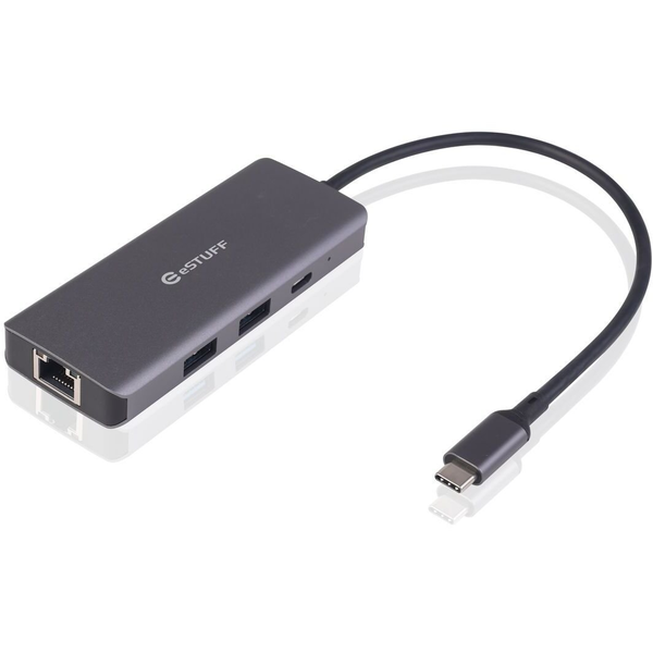 eSTUFF ES623013 replicatore di porte e docking station per laptop Grigio