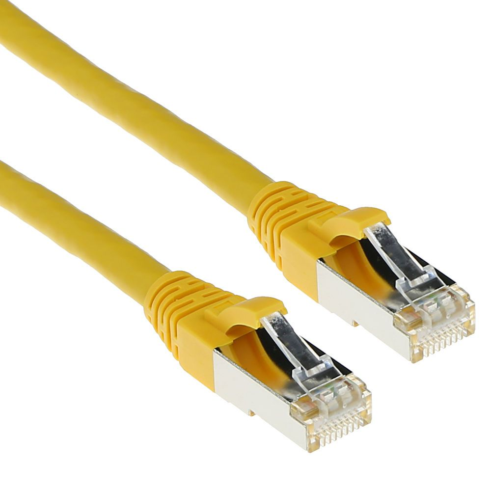 ACT RJ-45/RJ-45, Cat.6a, 1.5m sieťový kábel Žltá 1,5 m Cat6a