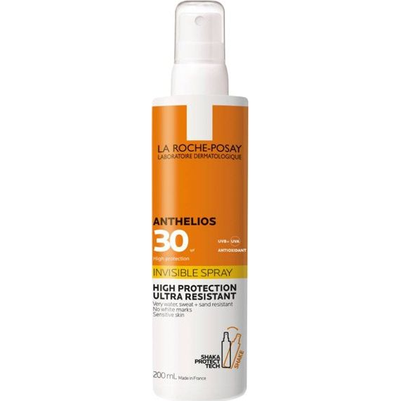 La Roche-Posay ANTHELIOS спрей за загар Invisible Spray SPF 30 200 ml