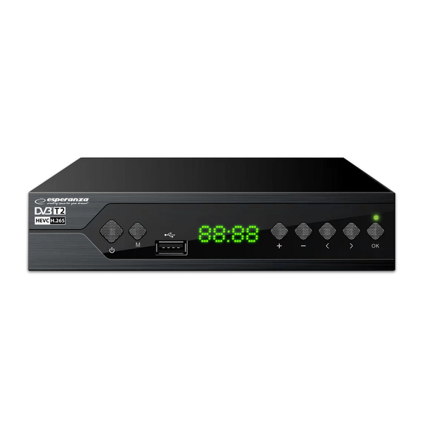 Tuner dekodér DVB-T2 HEVC H.265 Esperanza EV107R