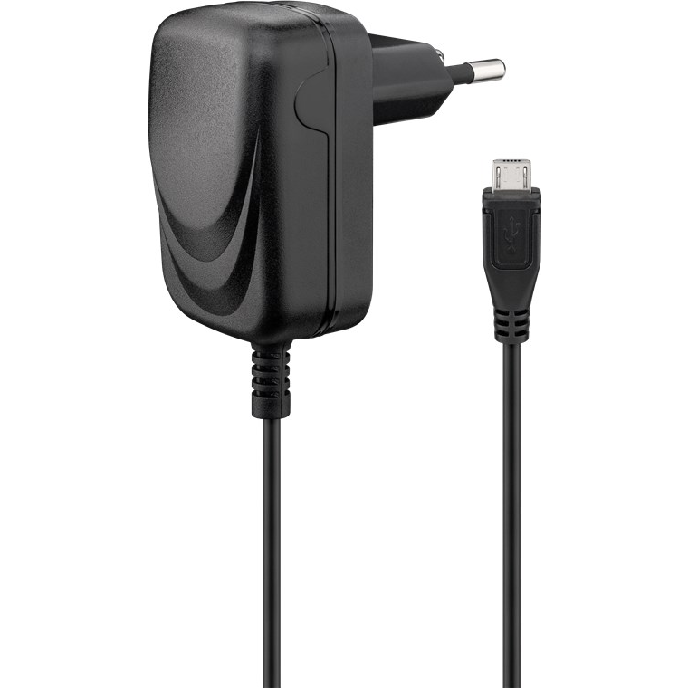 Goobay Micro-USB Hálozati töltő - Fekete (5W) (49529)