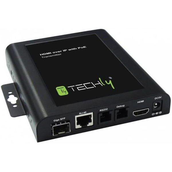 Techly IDATA EXTIP-VW AV forlænger AV sender Sort