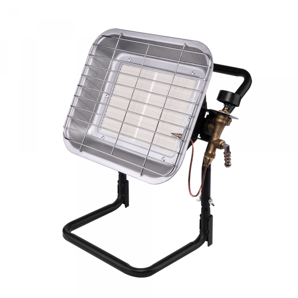 Plynový zářič ohřívač lahví na stojanu