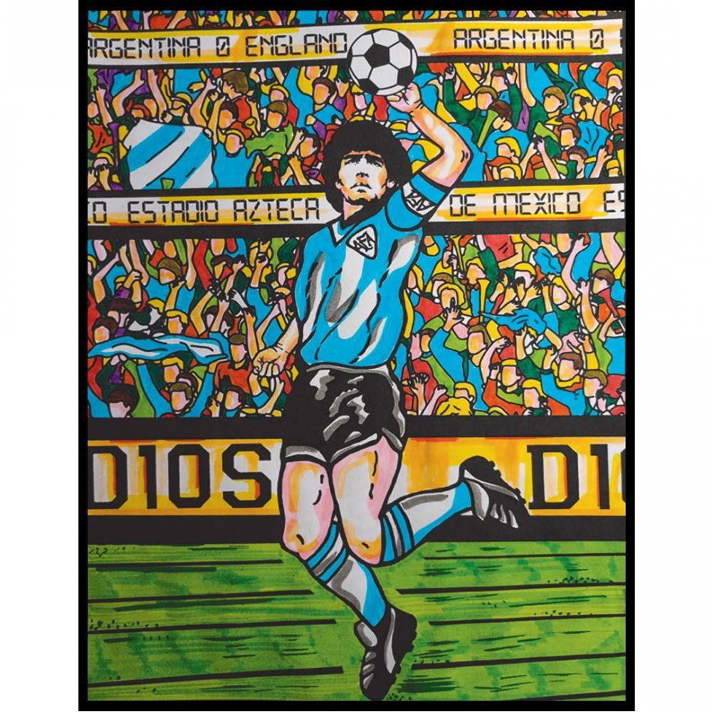 Colorvelvet bársonykép - Argentín focista (SMALLN8)