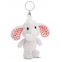NICI 61481 Brelok pluszowy Słoń jasnoszary Love 10cm GREEN