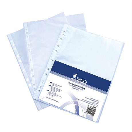 Victoria A4 Genotherm lefűzhető 50 mikron - Áttetsző (100 db) (1795YVIC-00)