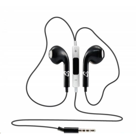 Sbox IEP-204B mikrofonos fülhallgató fekete (IEP-204B)