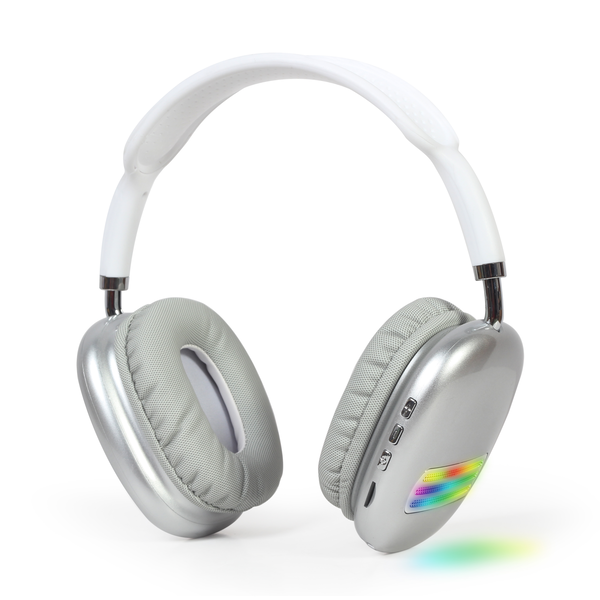 Gembird BHP-LED-02-W Bluetooth стерео слушалки с LED светлинни ефекти, бели