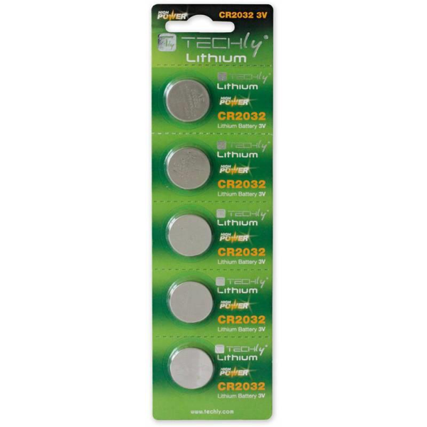 Techly CR2032 Batteria monouso