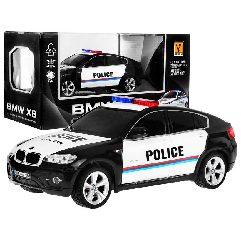 Ramiz Bmw X6 távirányítós Rendőrautó - Fekete (ZRC.866-2404P)