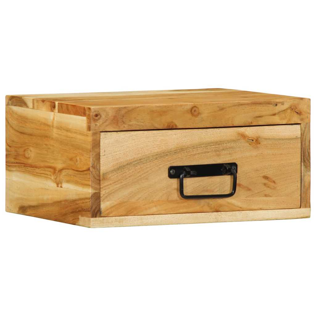 tömör akácfa falra szerelhető éjjeliszekrény (4017454)