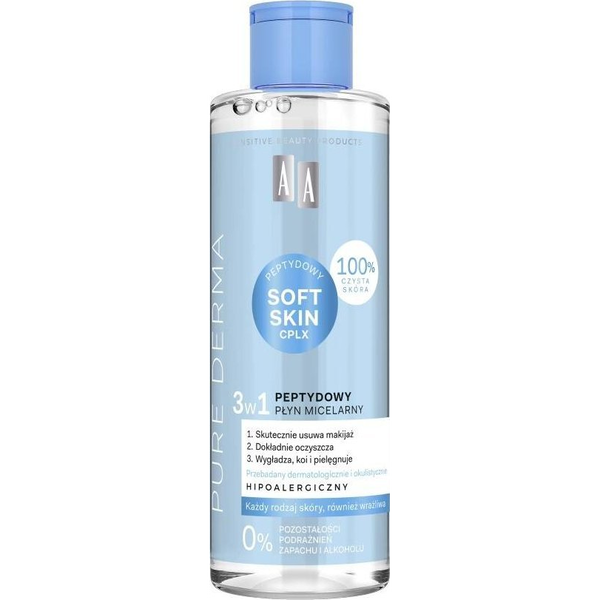 AA Pure Derma Peptydowy płyn micelarny 3w1 200ml