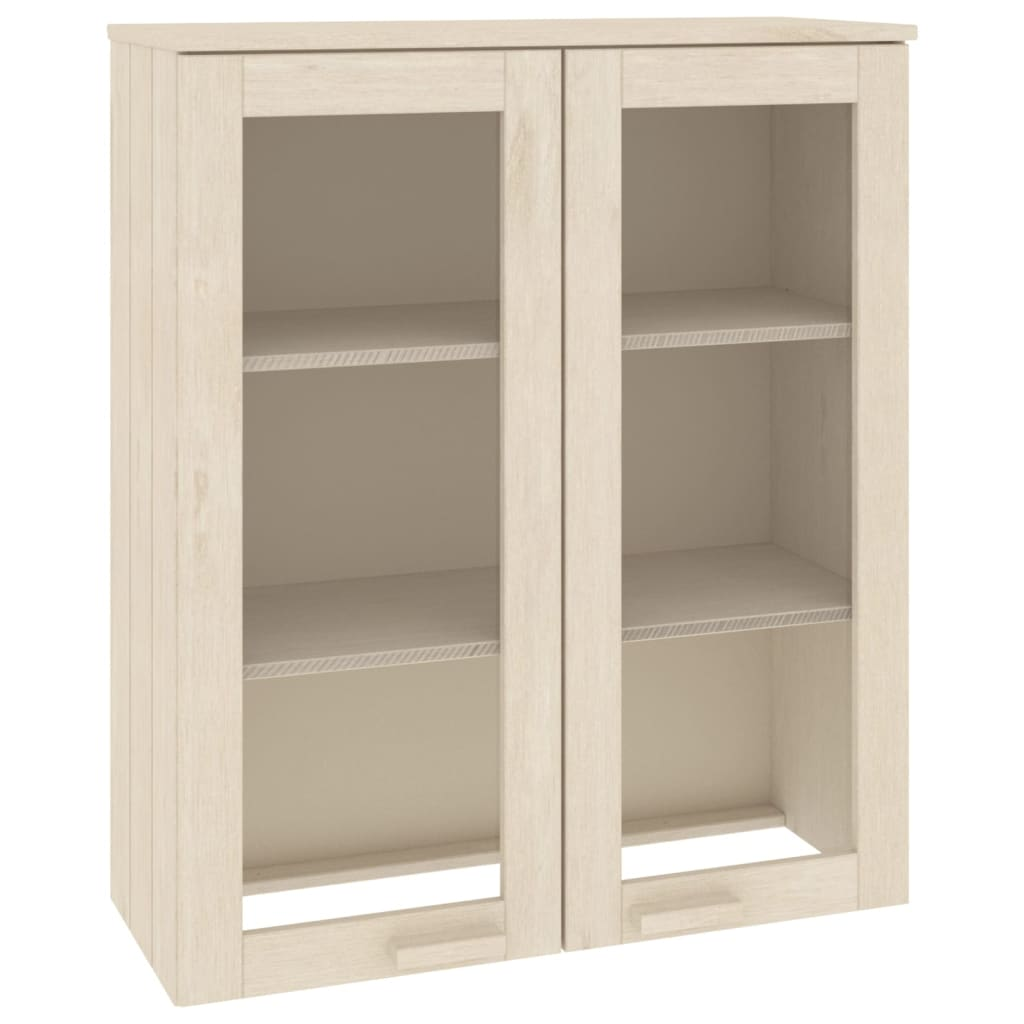 HAMAR mézbarna tömör fenyőfa felső szekrény 85 x 35 x 100 cm (340504)