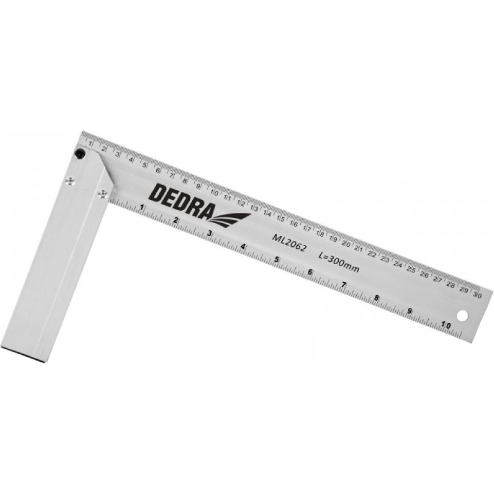 Dedra Asztalos Derékszög 500x200 mm Alumínium (ML2064)