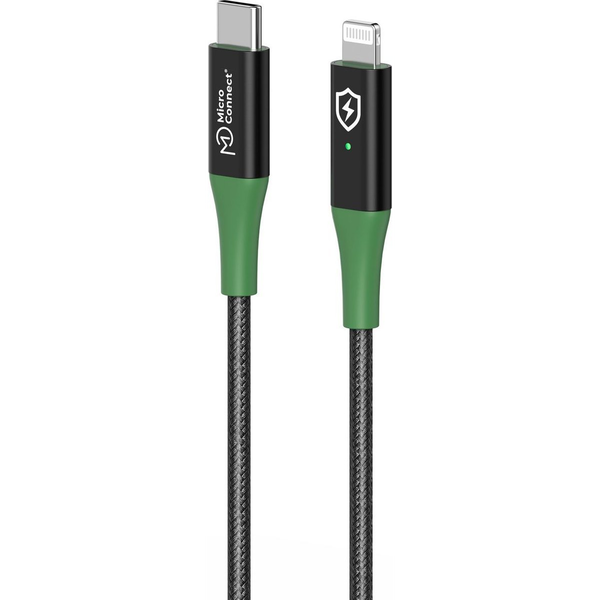 Microconnect MC-SMART USB C-L-1 cavo Lightning 1 m Nero