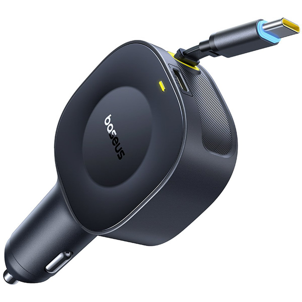 Car Charger Baseus PrimeTrip VR2, 30W, 3A, 1 x USB-C, with USB-C Cable, Black C0206400