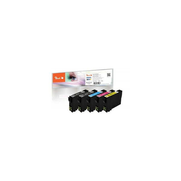 Peach PI200-989 inktcartridge 5 stuk(s) Origineel Hoog (XL) rendement Zwart, Cyaan, Magenta, Geel