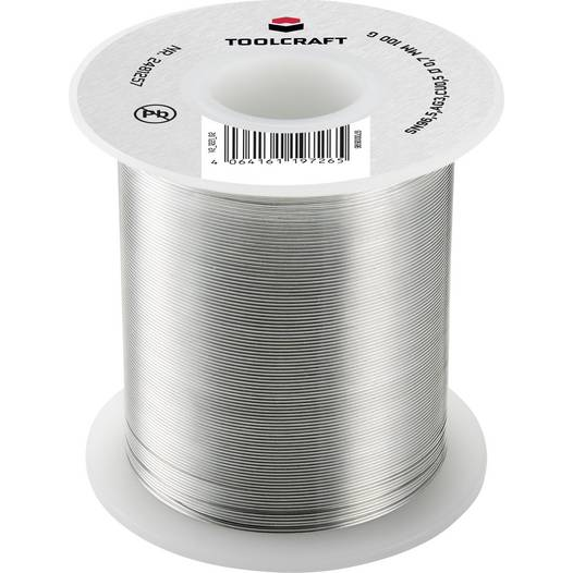 TOOLCRAFT Forrasztóón, ólommentes Tekercs Sn96,5Ag3Cu0,5 ROL1 100 g 1.5 mm (TO-7471887) (TO-7471887)
