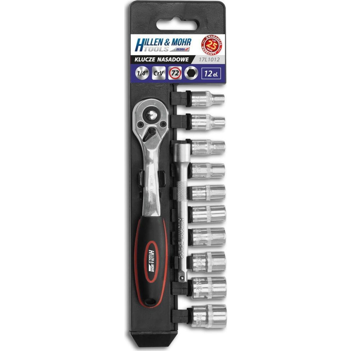 Dedra 17L3012 Dugókulcs Készlet - 12 Darabos, 1/2