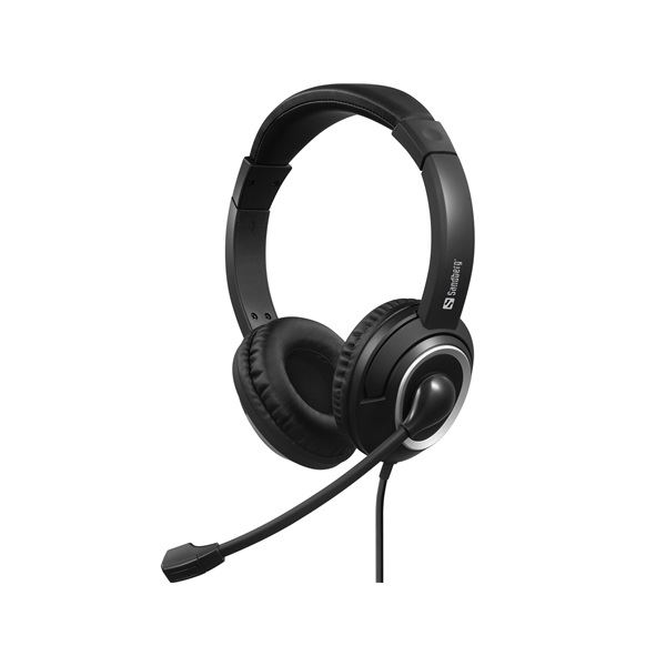 Sandberg 126-47 cuffia e auricolare Cablato A Padiglione Ufficio USB tipo-C Nero