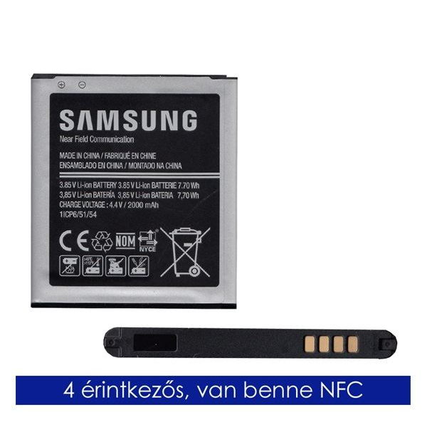 Samsung Galaxy Core Prime LTE (SM-G361) 2000mAh LI-ION (NFC) akkumulátor "Gigapack csomagolás" (EB-BG360BBE/ EB-BG360CBE)