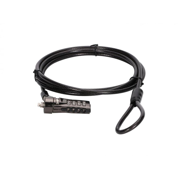 Conceptronic CUSTODIO01BS kábelzár Fekete 1,8 M