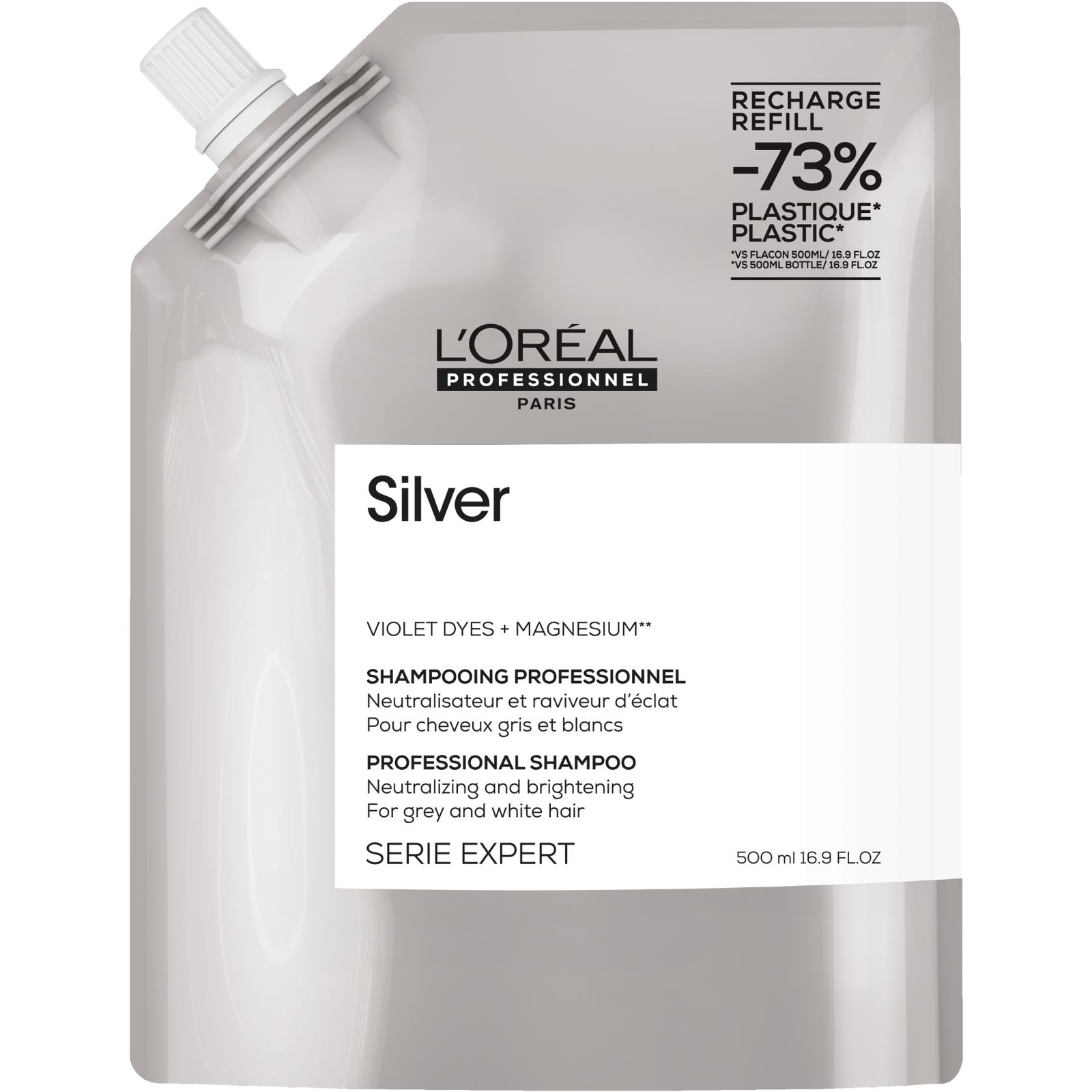 L'ORÉAL PROFESSIONNEL Silver utántöltő, 500 ml (3474637242176)