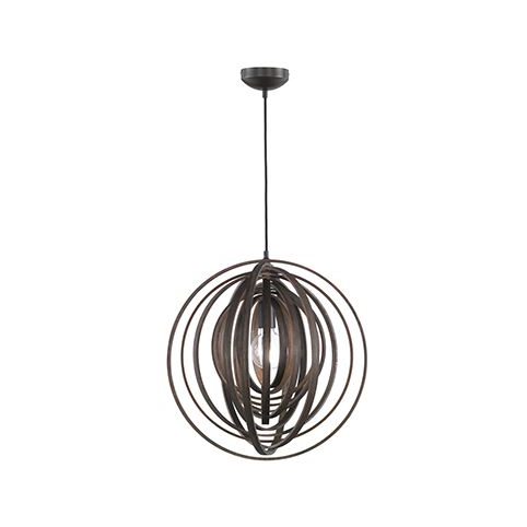 Trio 305900126 Boolan 60W barna függesztett lámpatest (t305900126)