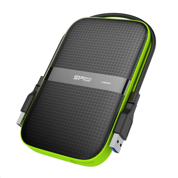 Silicon Power Armor A60 Externe Festplatte 5 TB Schwarz, Grün