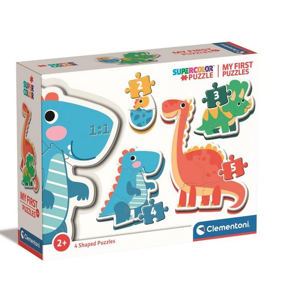 Clementoni Supercolor 20834 puzzel Vormpuzzel 2 stuk(s) Dinosauriërs