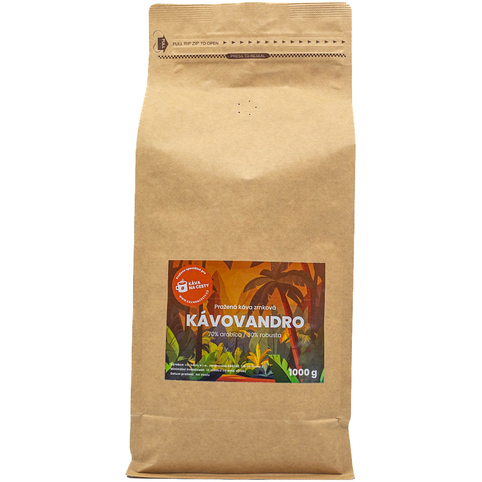 Kávé az útra Kávovandro 1000 g (0726529659511)