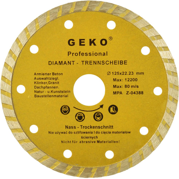  Geko Tarcza diam.125mm turbo GEKO PROFI(200)